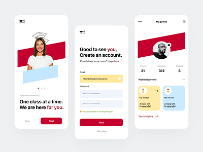 Daily UI 006 - User Profile app design clean clean ui daily ui dailyui design home home screen interface intro screen minimal mobile mobile apps mobile ui ui user profile ux