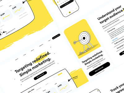 Marketing Saas website & app app branding clean clean ui concept design landing page marketing modern saas startup ui ux web design webdesign webflow website website design