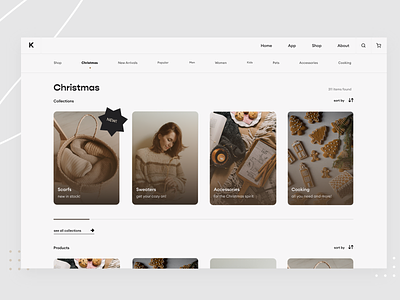Gift shop - e-commerce website design