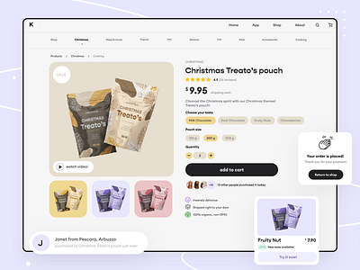 Product Page - Gift Shop app clean clean ui design e commerce ecommerce minimal mobile app modern online shop product page shop shopify store ui ux webflow website woocommerce