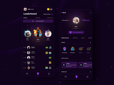 Leaderboard Daily UI #019 Gaming App, Gamification app design branding colorful competition daily ui dailyui design games gamification gaming app illustration leaderboard list mobile playful product design rank score ui ux