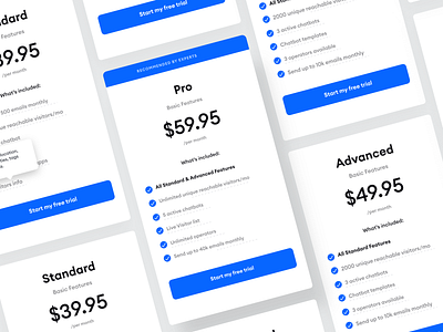 Pricing Page Card Design - Website UI cards clean clean ui daily ui dailyui design light minimal modern pricing pricing cards pricing page pricing plans simple ui ui design ux webdesign website website design