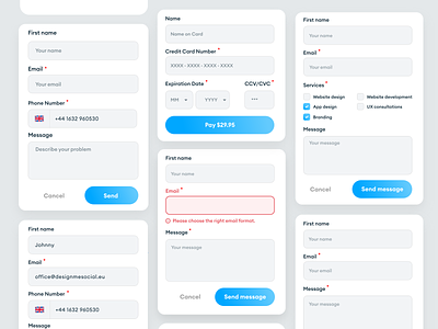 Contact Forms - UI Components