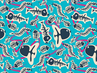 Mola Fish Pattern abstract art art fish illustration pattern pattern art