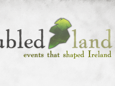 A Troubled Land Branding green illustration ireland texture typography