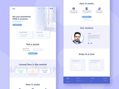 dribbble rsound landingpage rezafaizarahman 1 arhitecture blue branding bulding city design desktop landing building landing page site building ui uiux ux