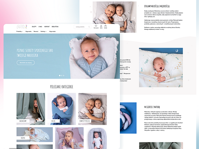 E-commerce website with baby products babies design e commerce graphic design ui ux web