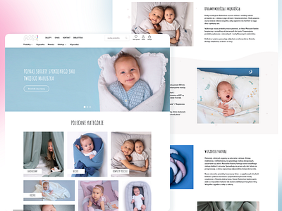 E-commerce website with baby products