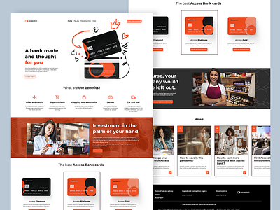 Landing Access Bank branding creative design interactive ui ux web