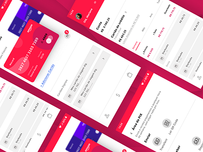 Bank app, to facilitate your accounts app creative design interactive ui ux