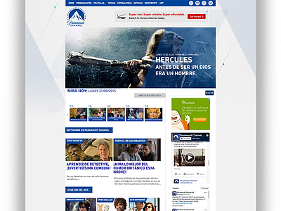 Paramount website made by me. design paramountchannel ux web