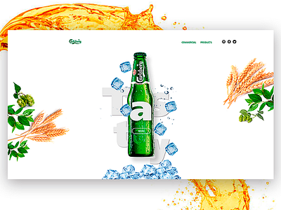 Web Carlsberg Grup art brand colors creative design graphics green ui ux web