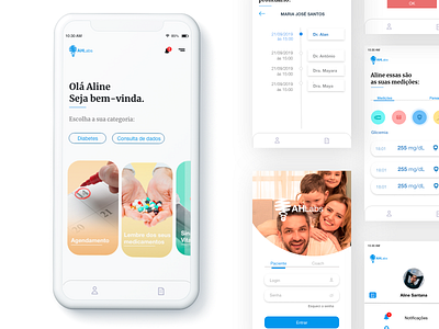 UI for Health app clear health interactive ui design ux design web