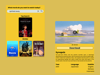 Kids Movie App app design gadget ipad kids minimal movie ui ux
