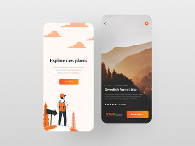 Travel app UI