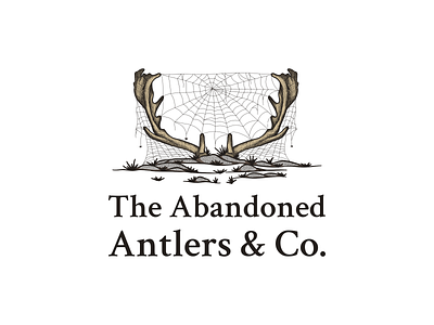 The Abandoned Antlers Logo deer farm deer hunting