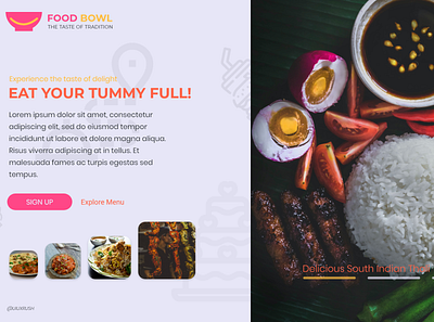 Landing Page for Restaurants or Food delivery Website landingpage ui ui design uiux ux website design