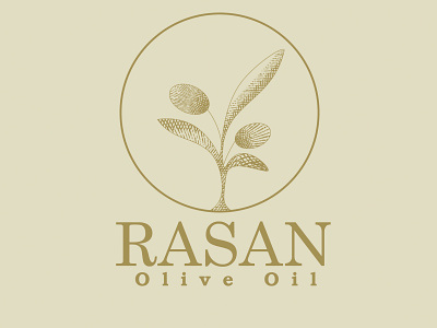 Rasan logo branch brand design brand identity branding concept icon leaf lineart logo logo logo design olive oliveoil packaging tree vintage vintage logo