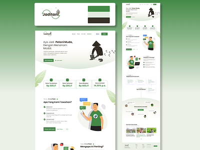 Jaditani - Website Crowdfunding Concept case study casestudy clean design cleandesign concept crowfunding design farmer graphic design illustration jurudev jurupoles petani website crowdfunding