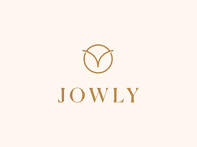 Jowly - Necklaces brand brand design brand identity branding clean cute design feminine gold golden jewelry logo luxury minimal owl owl logo owls pastel color type typography