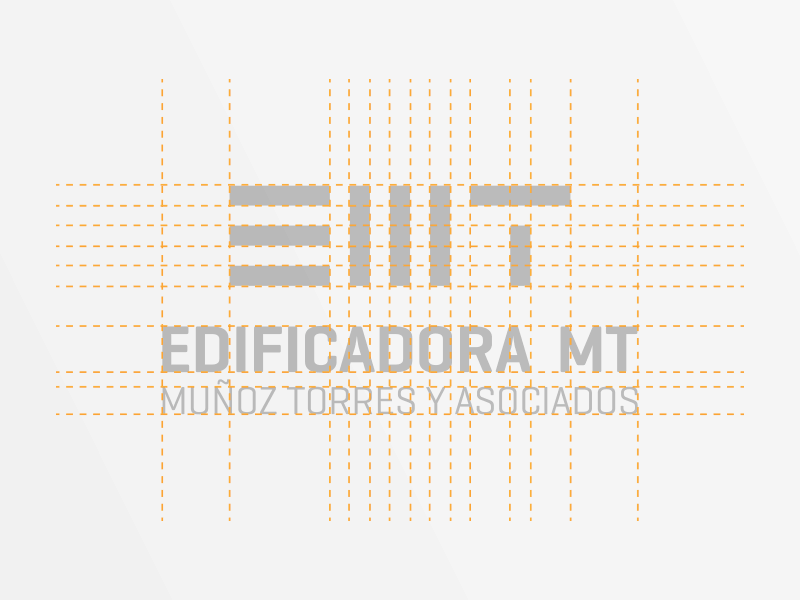 Edificadora MT branding architecture bars branding building company construction identity industrial lines logo mexico monterrey