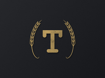 Icon from a branding project banding dark golden icon logo monterrey organic t wheat