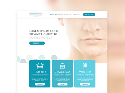 Medical Website clean design homepage icon mexico minimal monterrey simple ui ux web website