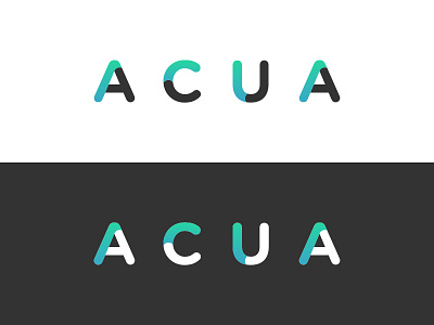 Acua app branding app aqua branding clean design logo logotype mark mexico minimalist monterrey type