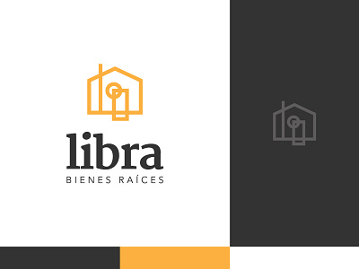 Libra Branding branding clean home house icon line logo logotype mark mexico minimalist type