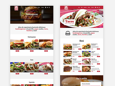 Fast Food Restaurant Homepage clean design fast food homepage icon restaurant simple tasty ui ux web website