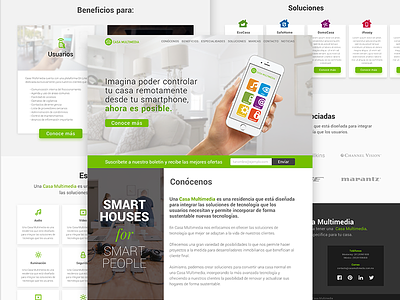 Smart Home 📱 company homepage green home homepage mexico monterrey smart smart home smarthouse tech technology ui