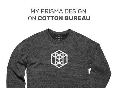 My design on Cotton Bureau cotton bureau cube geo geometrical minimal monterrey prism shape square swag sweatshirt t shirt