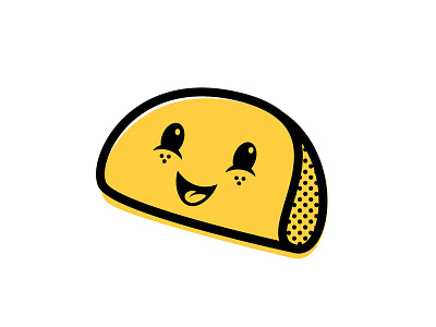 Happy Taco 🌮 burrito cute foodie happy happy taco icon line icon mexican food taco tacos
