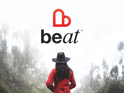 Beat — final logo beat branding contrast festival helvetica icon line line icon logo minimal red type