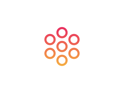 Icon from a branding project abstract branding circles gradient icon lines logo minimal simple tech warm