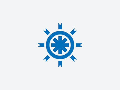 Unused logo for an AC company ac blue branding circle clean design icon identity logo logotype mark minimalist