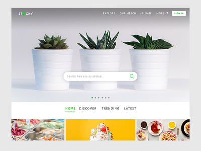 UI | Stock Photos Website