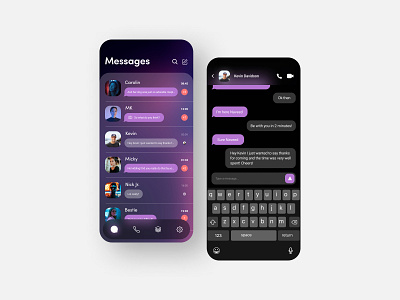 Messages App | Concept UI Design design figma graphic design ios ui uidesign uiux ux uxdesign