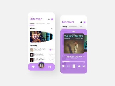 Music Player UI Design adobe design figma illustration logo photoshop sketch ui uidesign uiux