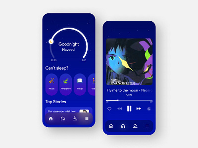 Sleeptime Assist App Design adobe design figma illustration logo photoshop sketch ui uidesign uiux ux