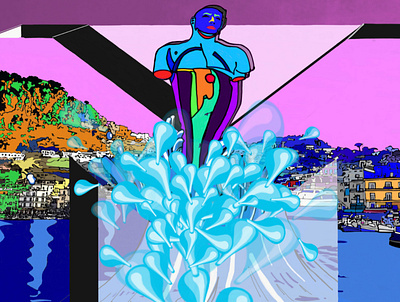 ‘M’ (remix) art colourful cool design digital art illustration illustration digital logo mykadelica