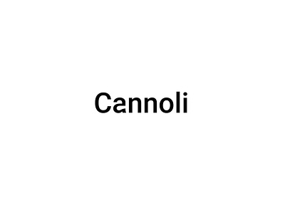 Cannoli logo branding illustration typography