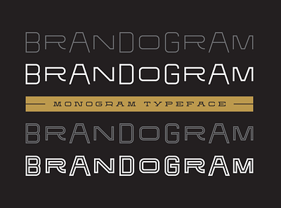 Brandogram Monogram Typeface branding brandogram create monograms creating monograms font logo logo design monogram monogram design monogram font monogram typeface stencil font typeface