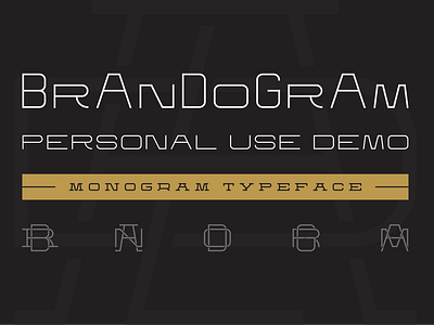 Brandogram Demo Font for Monogram Designs