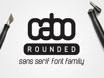 Cabo Rounded Font Family font fonts minimal modern rounded soft stylish