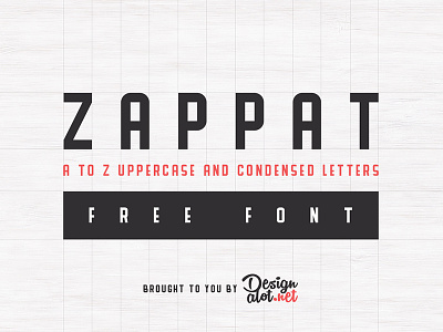 Zappat Display Font bold condensed display font fonts free freebie freebies thick uppercase