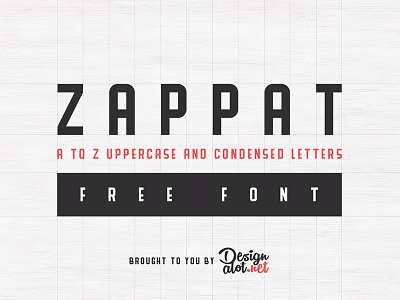 Zappat Display Font