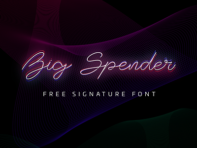 Big Spender Free Signature Font cursive font fonts free free font free fonts freebie freebies handwritten logo design script signature font signature fonts typeface