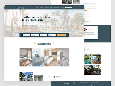 Olive Sands Hotel hotel interface interface design travel ui