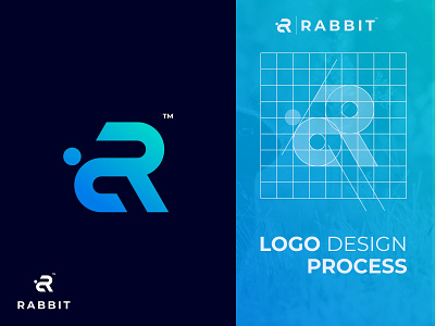 Rabbit animal awesome logo branding branding and identity design designinspiration flat grid logo icon illustration logo logotype minimal monogram rabbit vector